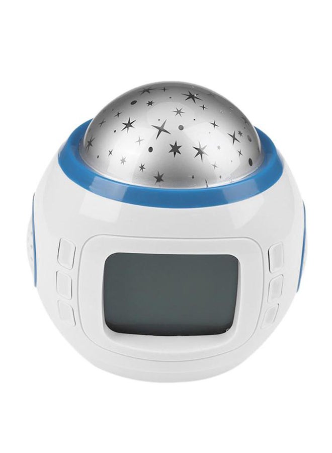 Starry Star Glowing LED Digital Alarm Clock White/Blue/Grey