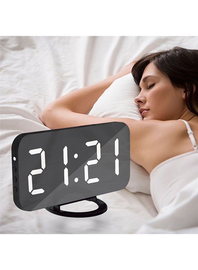Digital LED Alarm Clock Black