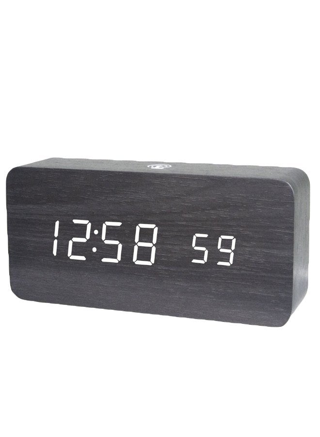 Digital LED Alarm Clock Black/White 243grams