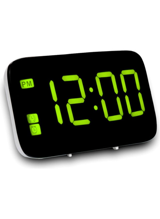 LED Digital Alarm Clock Black/White/Green 64.00*0.20*47.00cm