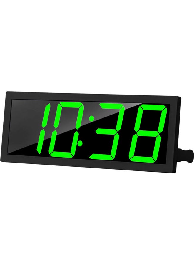 Digital Desk Clock Black/Green 51x7.20x22cm