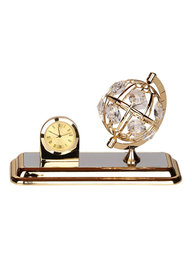 Curio Ball And Desk Clock Gold/Silver
