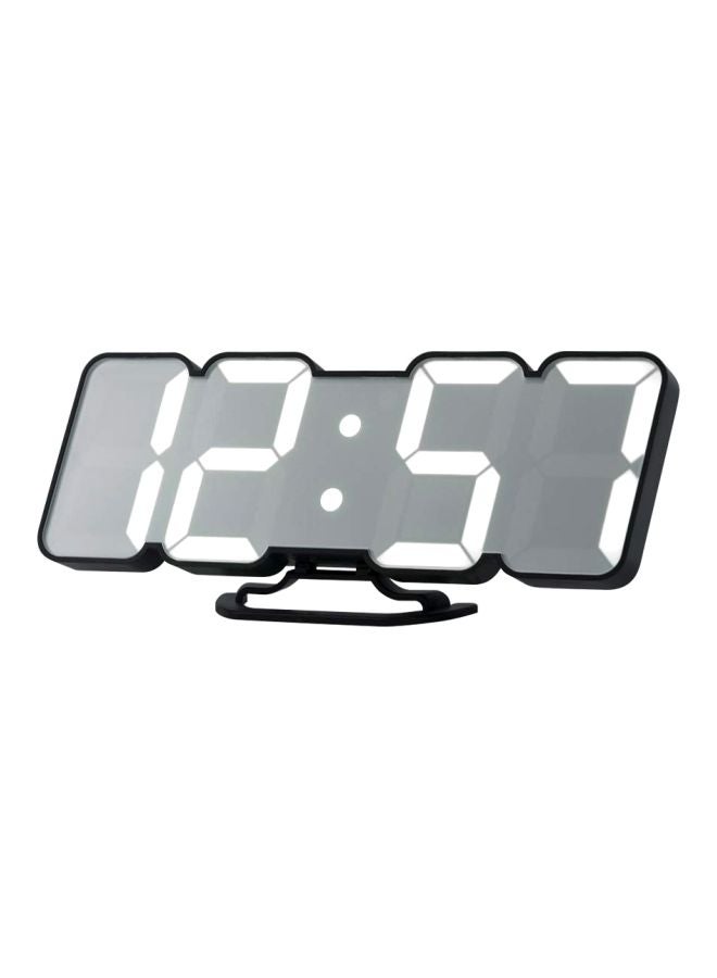 Wireless LED Alarm Clock Black/White 23.5 x 4 x 9.2centimeter