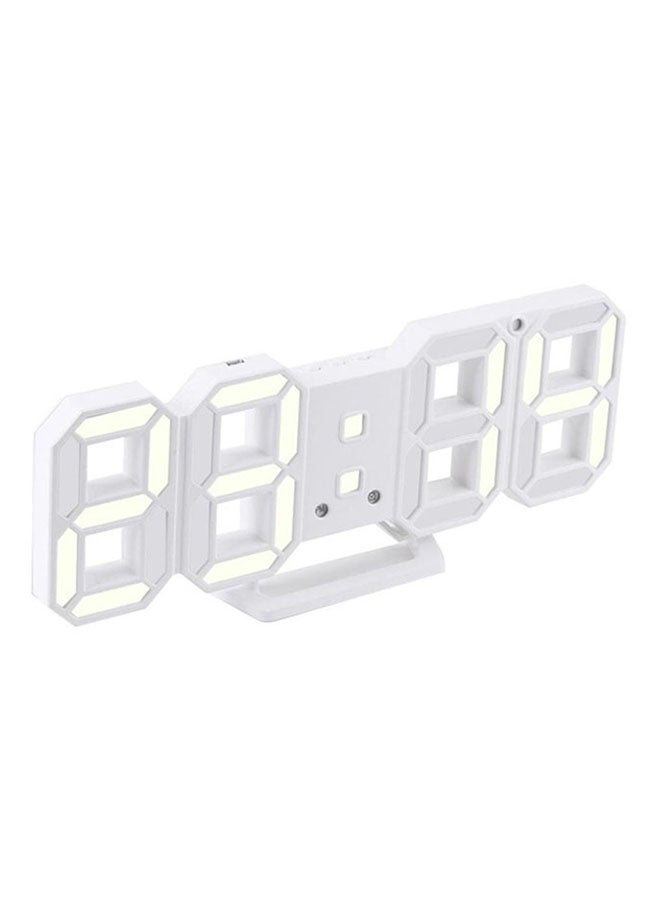 Digital Table Clock White 29×4×10cm