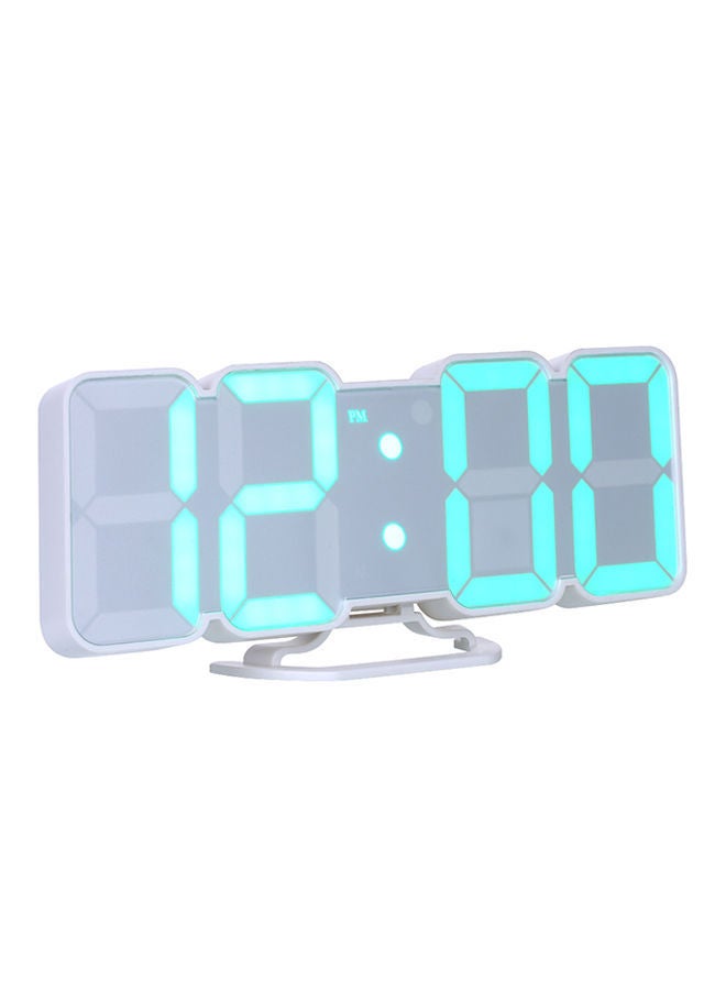 3D Wireless Remote Digital LED Alarm Clock White 226g