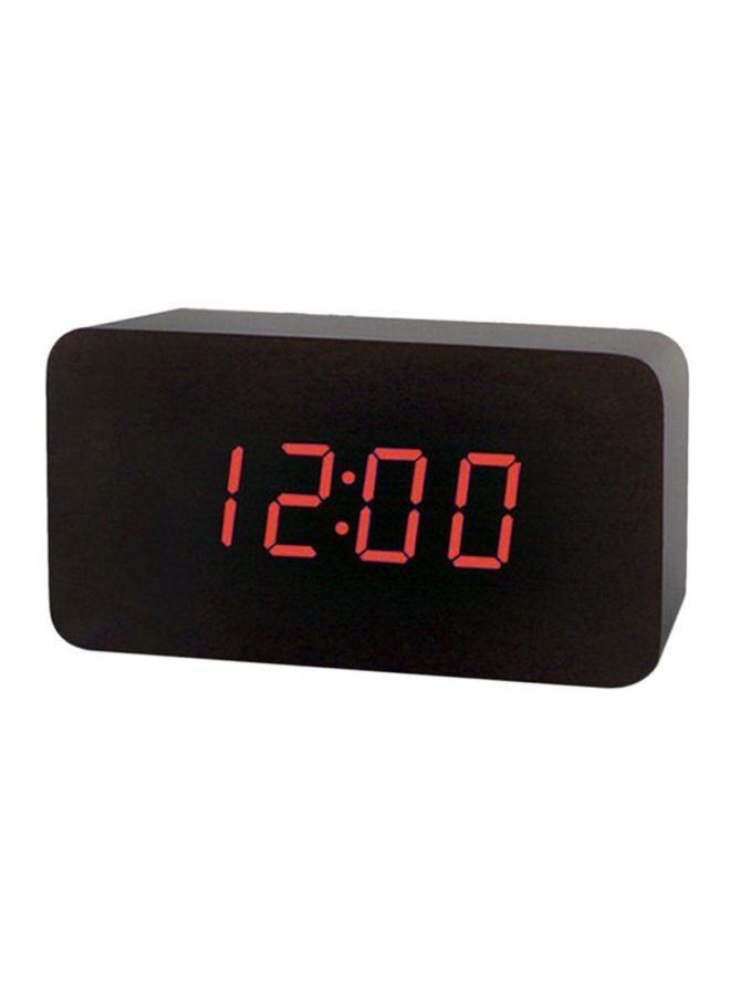 LED Digital Alarm Clock Black 120x60x40mm