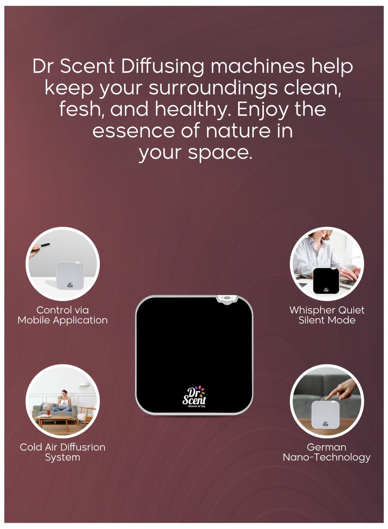 Essential Oil Diffuser Machine Mini (Black)