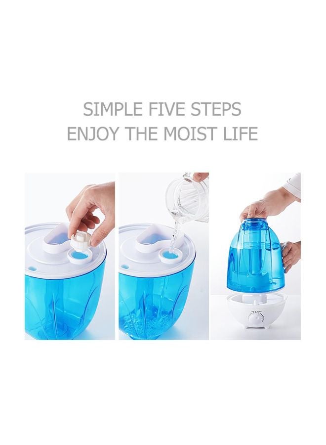 Ultrasonic Air Humidifier 2.5W Blue/White