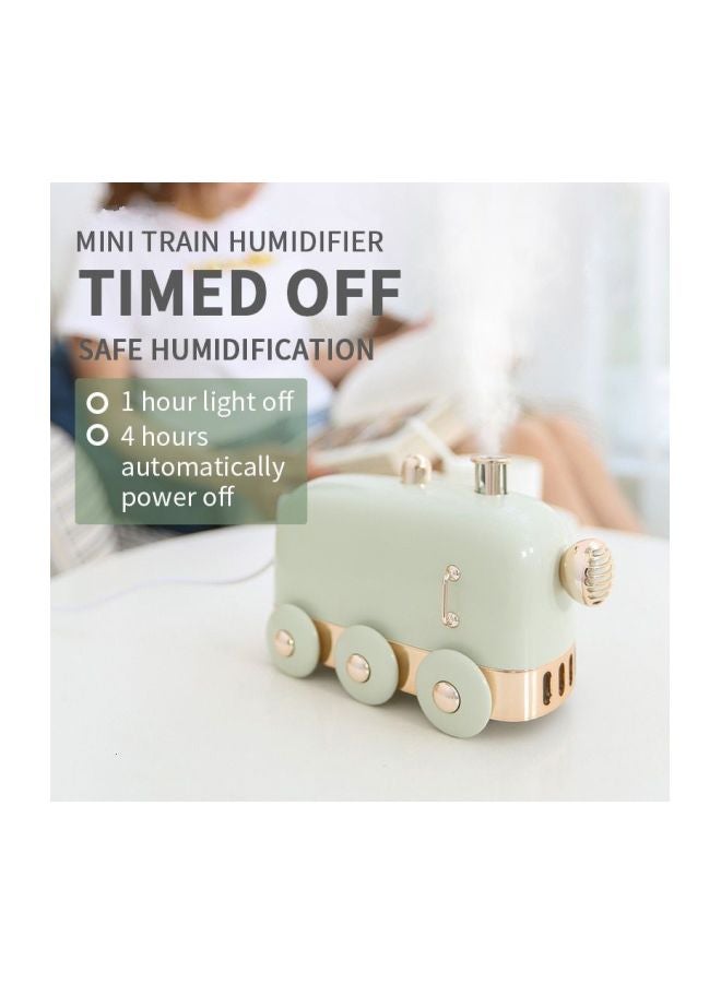 Ultrasonic Mini Train Humidifier 1.5W Green/Gold
