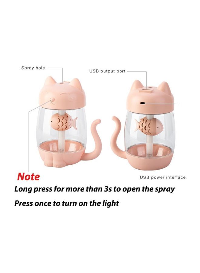 USB Cat Air Humidifier 2W Pink/Clear/White