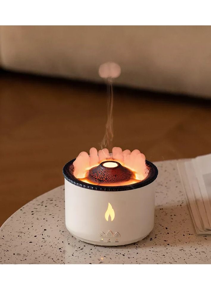 Volcanic Flame Aroma Diffuser Portable Air Humidifier Jellyfish Ring Night Lamp Fragrance Humidifier 360ml