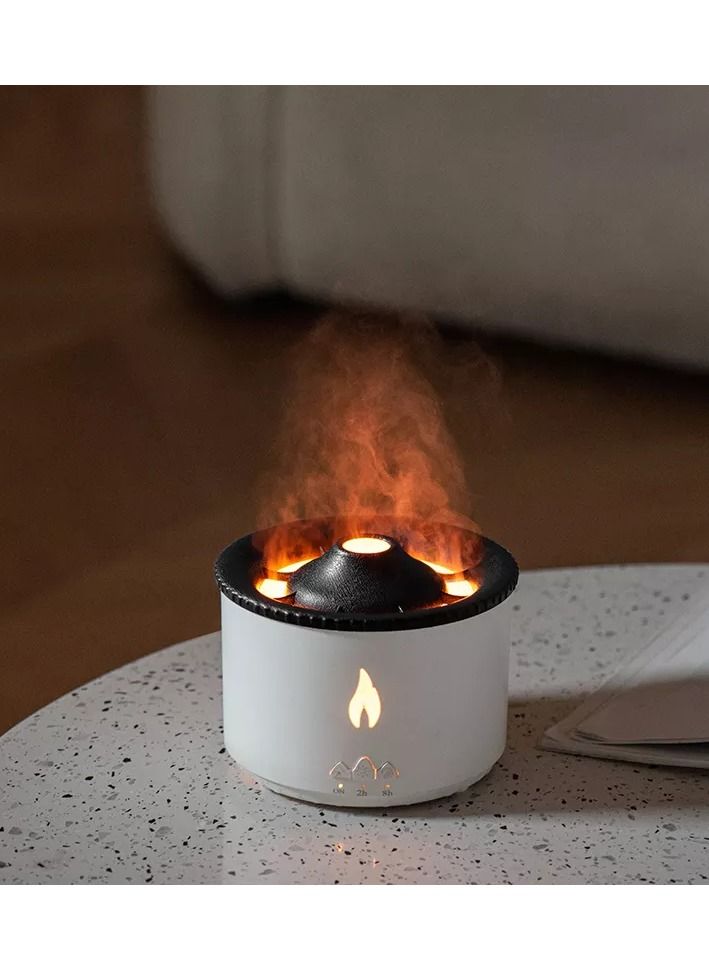 Volcanic Flame Aroma Diffuser Portable Air Humidifier Jellyfish Ring Night Lamp Fragrance Humidifier 360ml