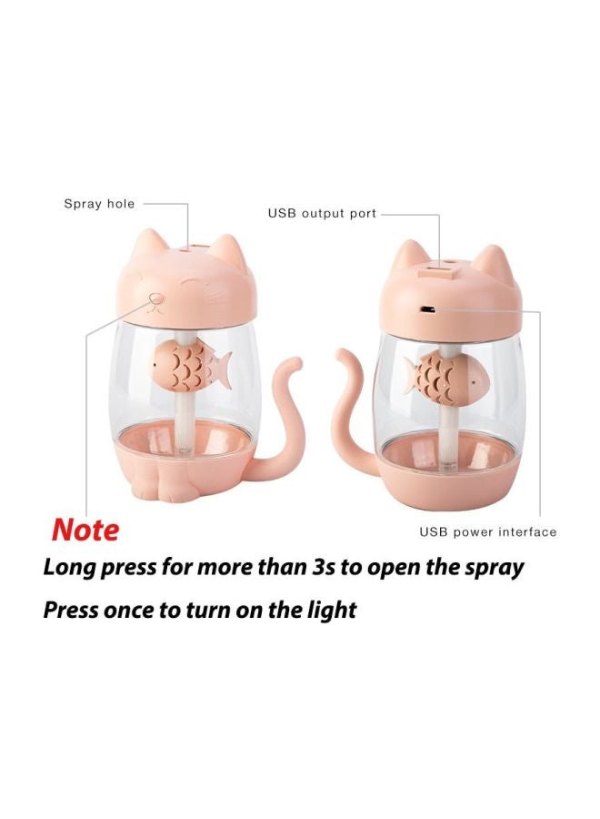 USB Cat Air Humidifier  2W Pink/Clear/White