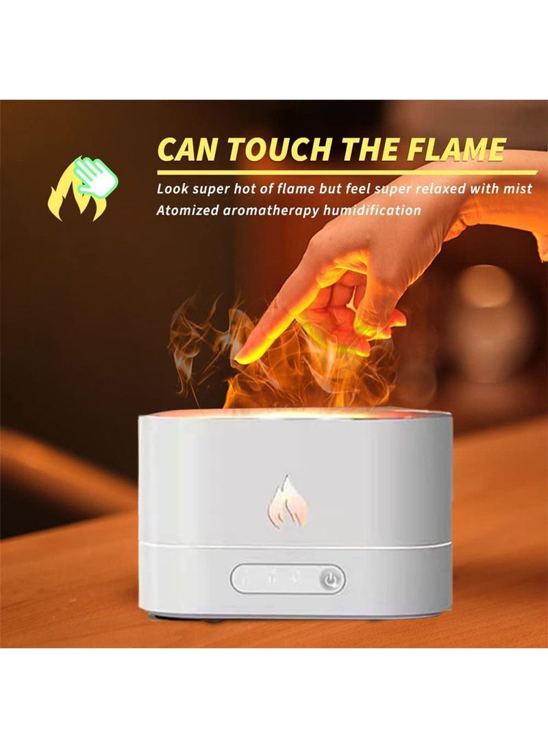 Flame Air Humidifier And Purifier Essential Oil Mist Diffuser Aromatherapy Transparent Water Tank