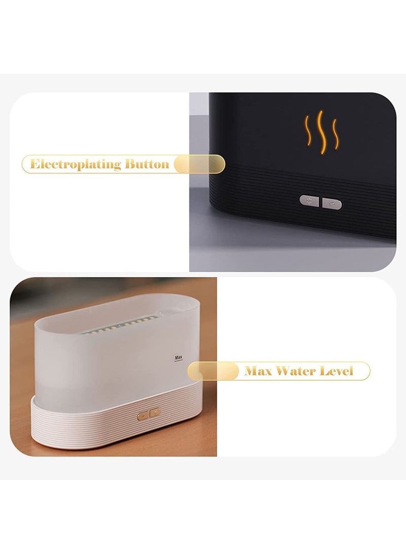Flame Air Humidifier And Purifier Essential Oil Mist Diffuser Aromatherapy Transparent Water Tank