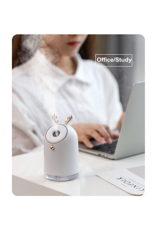 Wireless Aroma Essential Oil Air Humidifier 1.5W White