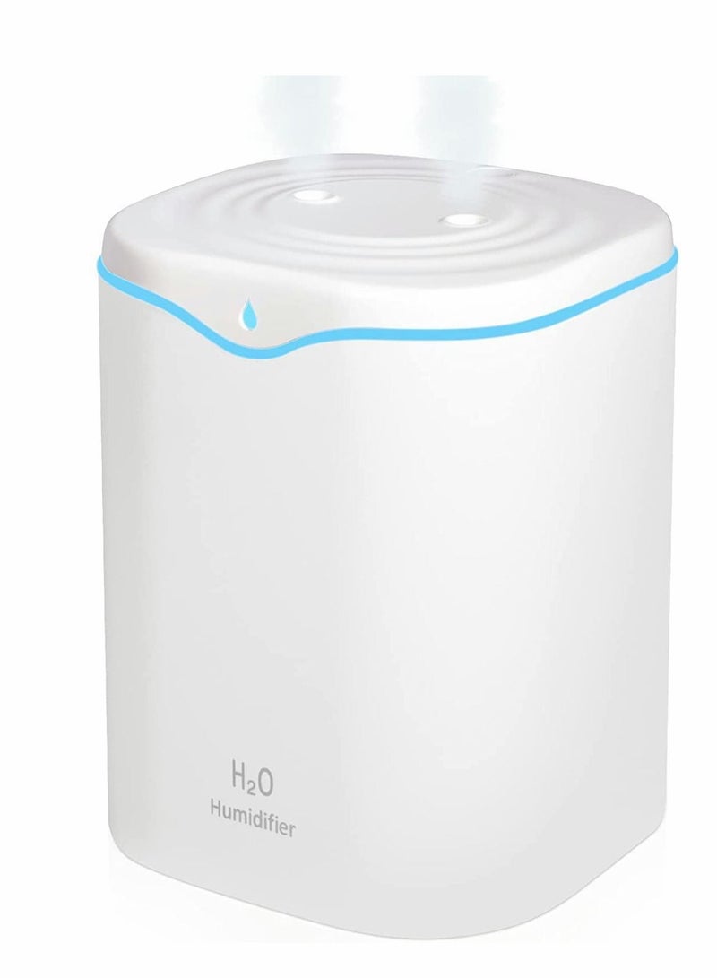 Humidifiers for Bedroom, 2L Cool Mist Humidifier bedroom, USB Portable Desk Humidifier, Quiet Ultrasonic with 2 Modes, Auto Shut Off Travel Home
