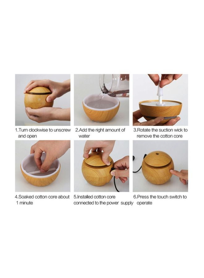 USB Aroma Humidifier 130ml Beige