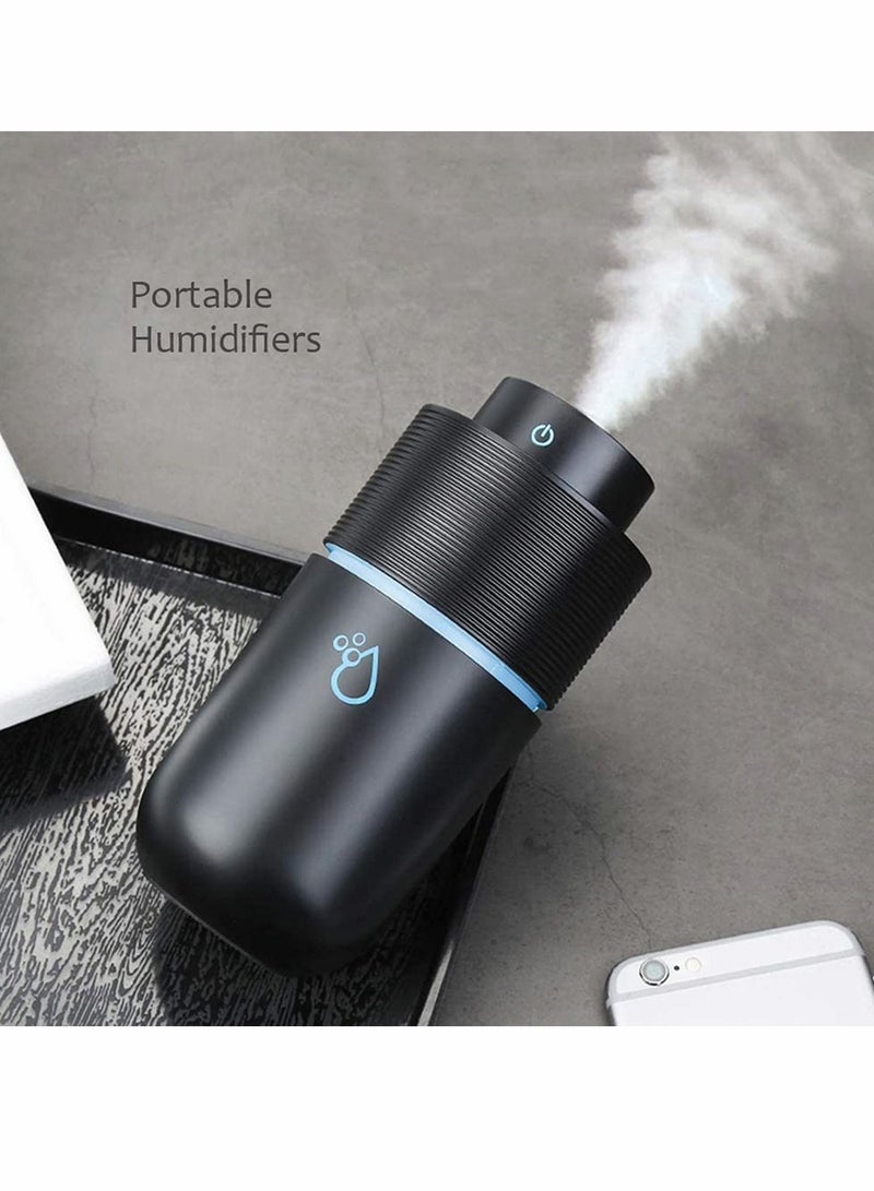 Car Diffuser Usb Plug In Humidifier Essential Oil Mini Portable Aromatherapy Cup Holder 7 Colors LED Lights for Vehicle Office Travel Home 200mL