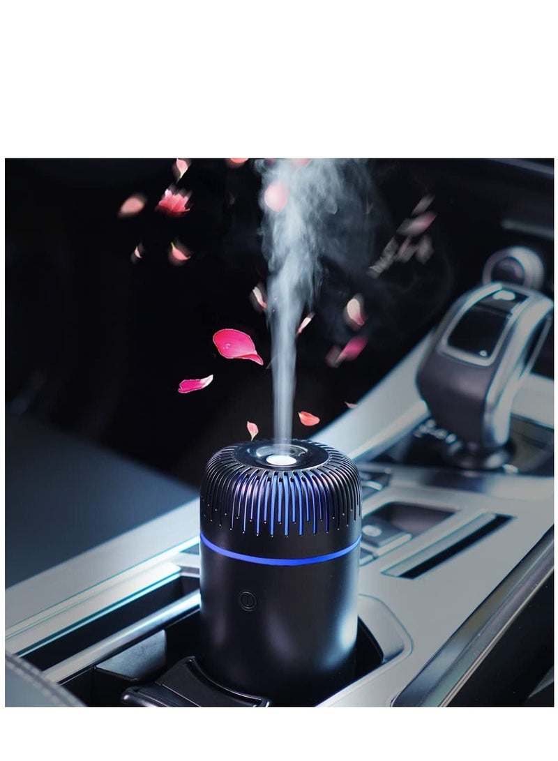 Car Diffuser, Humidifier Aromatherapy Essential Oil Diffuser USB Cool Mist Mini Portable Diffuser for Car Home Office Bedroom (Black)
