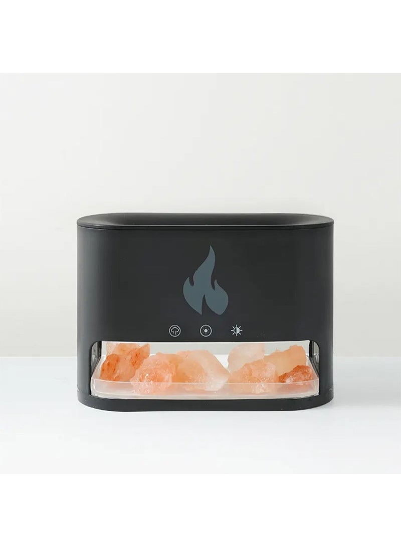 Aroma Oil diffuser Humidifier mini portable with LED Rock flame