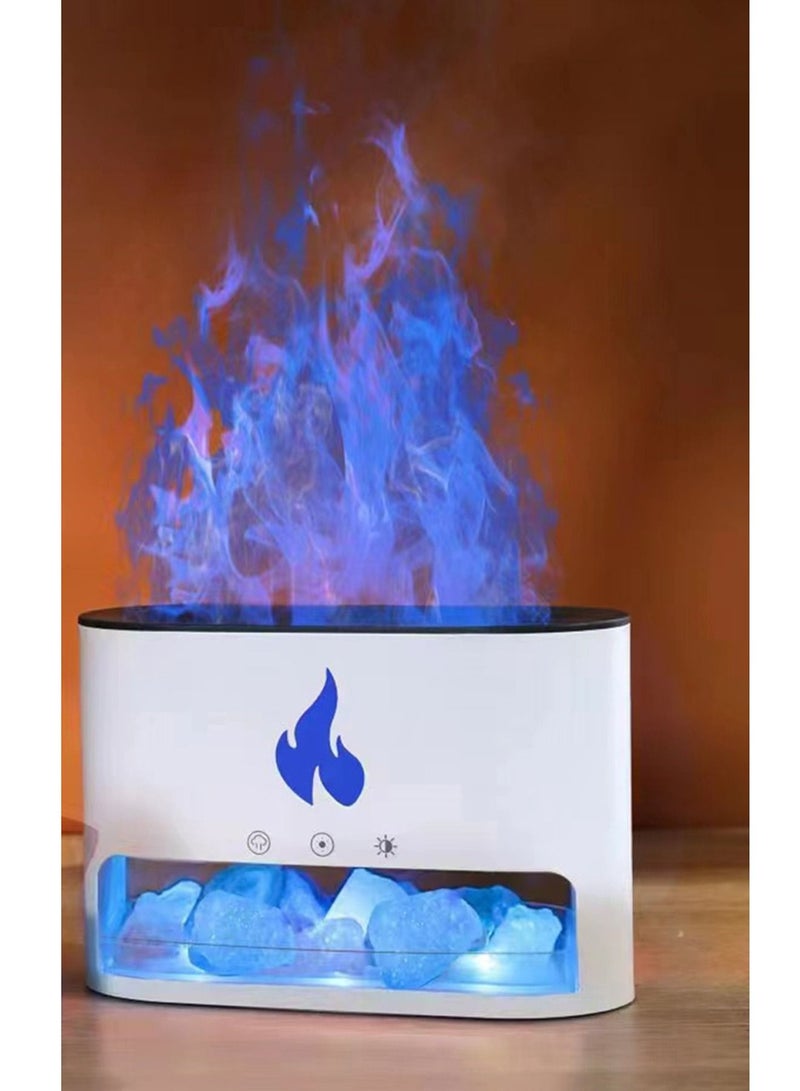 Aroma Oil diffuser Humidifier mini portable with LED Rock flame