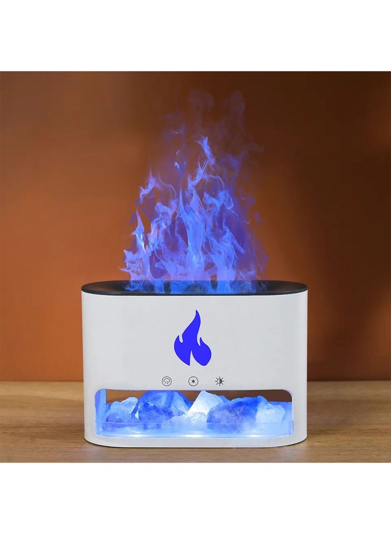 Aroma Oil diffuser Humidifier mini portable with LED Rock flame