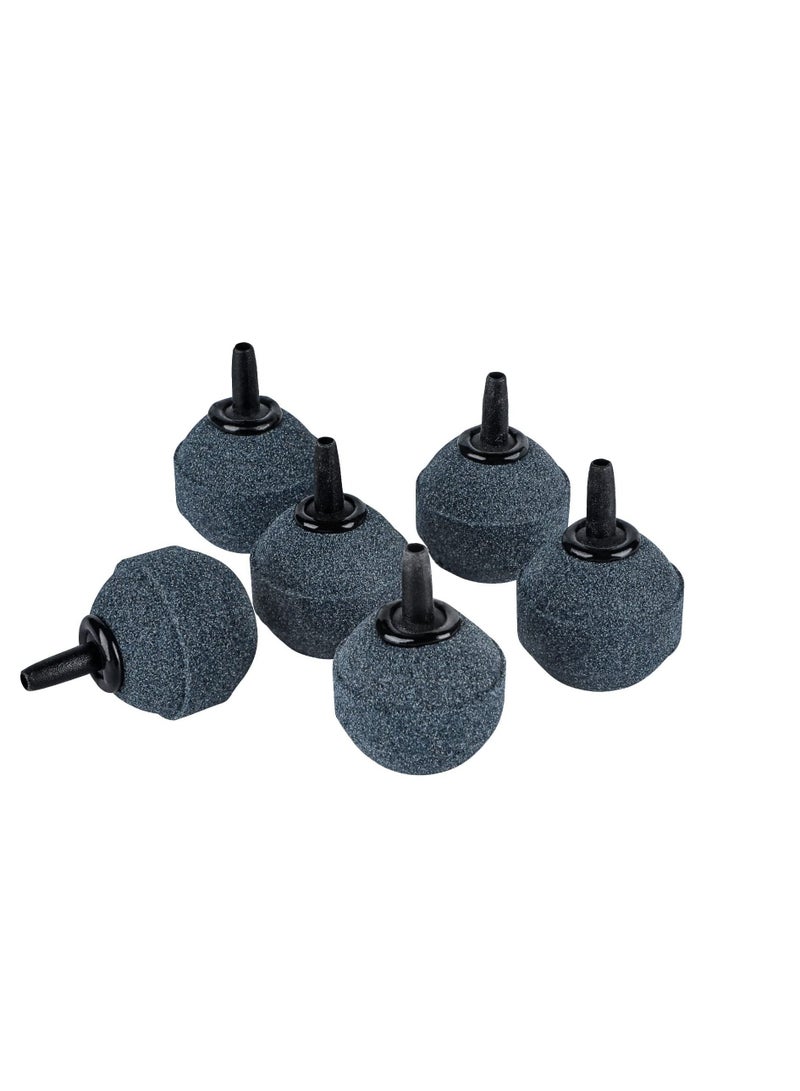 Aquarium 1.2 Inch Air Stone Ball Bubble Diffuser Release Tool for Pumps Fish Tanks Small Buckets and Koi Ponds, 6 Pack