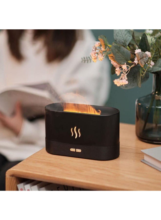 Flame Air Diffuser Aromatherapy Air Humidifier, 180ml Cool Mist Mini Humidifier Desktop Air Aroma Diffuser, Auto-Off Safety Switch Noiseless Aroma Diffuser for Home Office