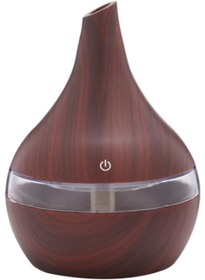 LED Light Humidifier Electric Aroma Air Diffuser Wood Ultrasonic Air Humidifier 300ML