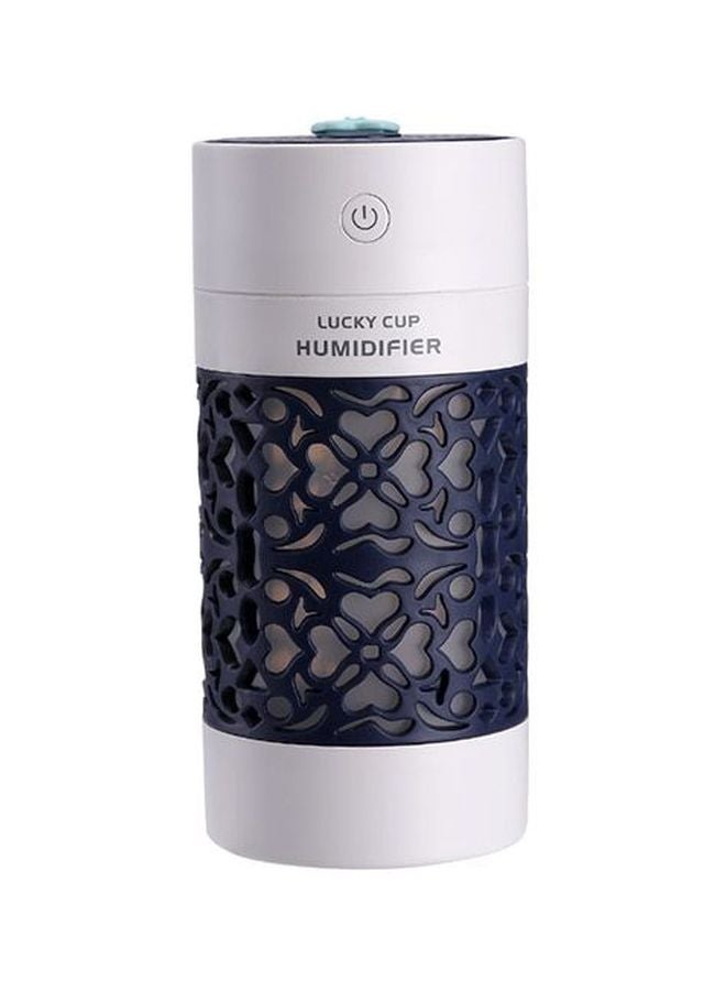 Portable Air Humidifier With LED Night Lamp And Mini Fan 2W White/Blue