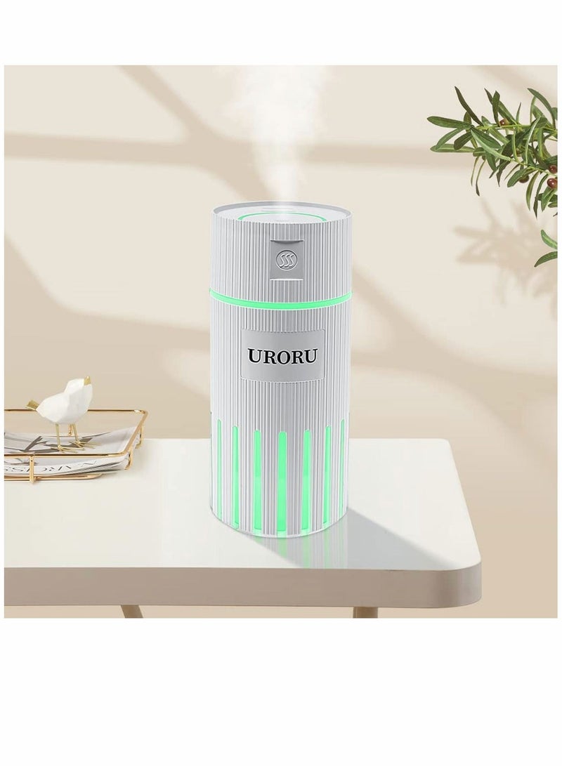 Mini Humidifier for Kids, 320ml Small Desk Humidifier, USB Personal humidifiers with 2 Mist Modes, Whisper Quiet, Shut-Off Bedroom, Plants, Baby Room, Office and Car