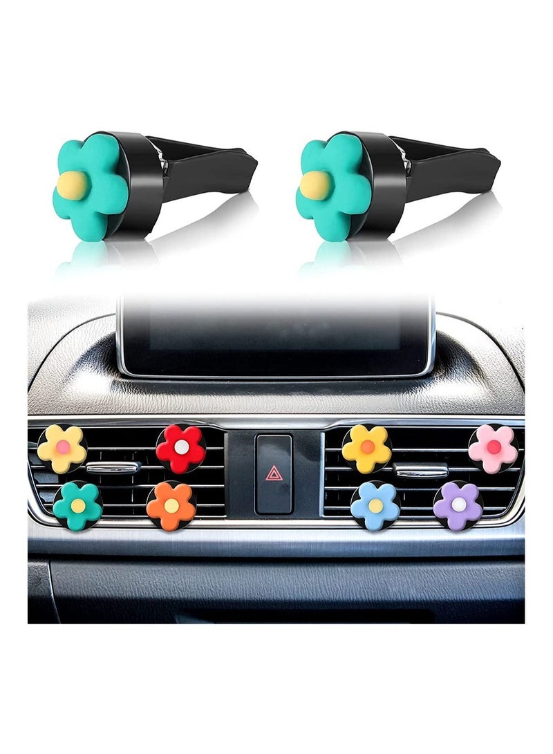 Air Vent Clip, 8 Pcs Car Interior Decoration Conditioner Clip Cute Charm Colorful Accessories Decorations