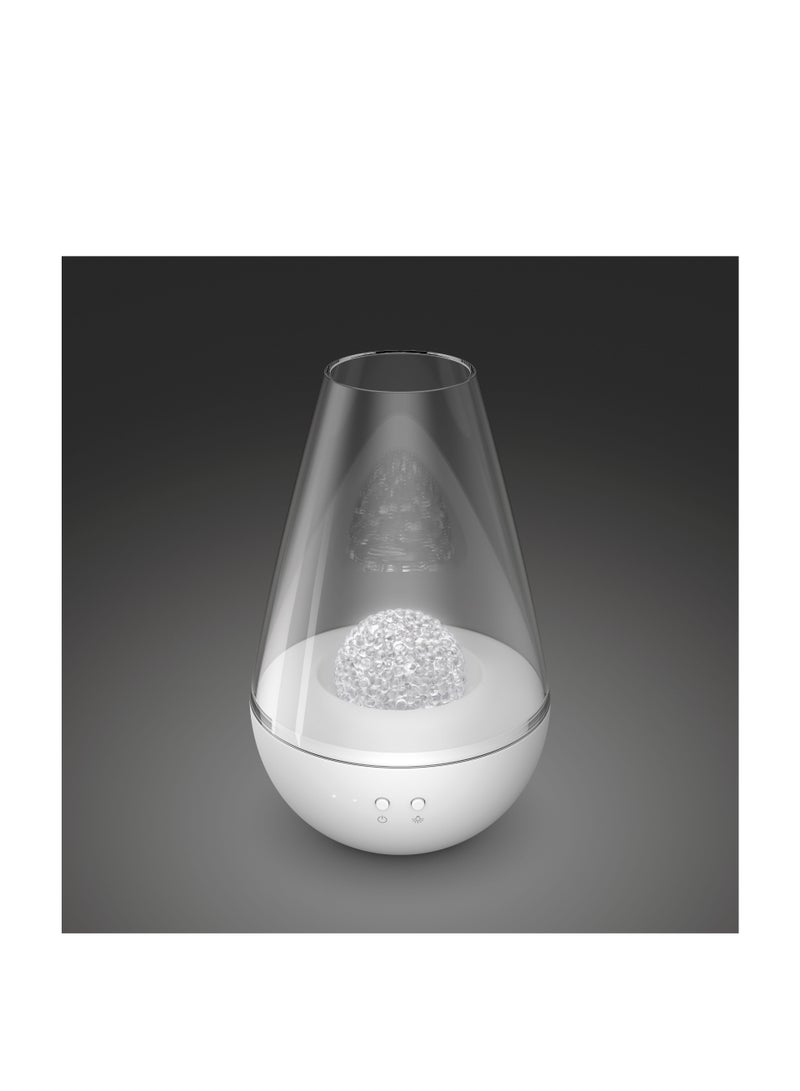 Stadler Form Fragrance Globe White Amber Richly Scented Bonded Pearls of Florals Orchids and Sandal Wood