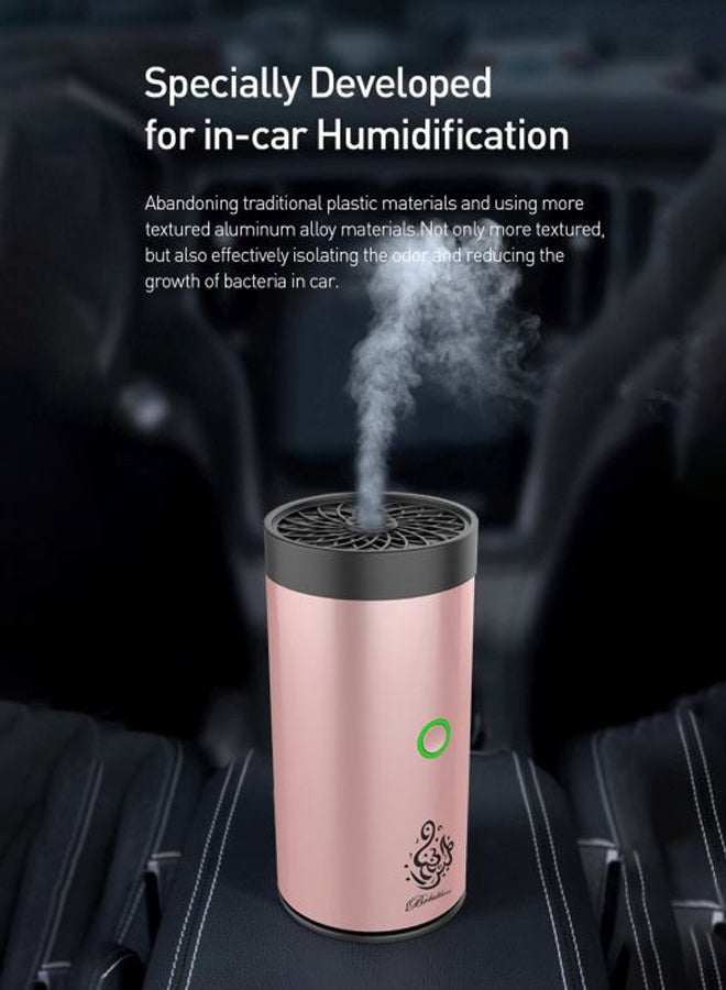 Portable USB Electronic Aroma Diffuser Pink/Black 14x6cm
