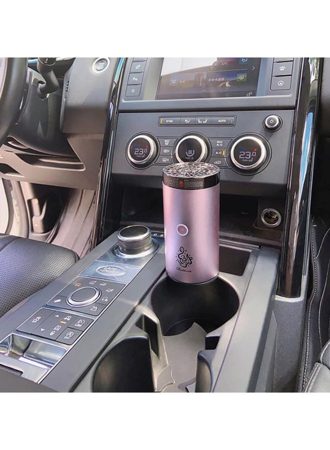 Portable USB Electronic Aroma Diffuser Pink/Black 14x6cm