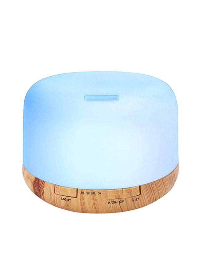 Aromatherapy Essential Oil Diffuser Humidifier Blue/Brown 500ml