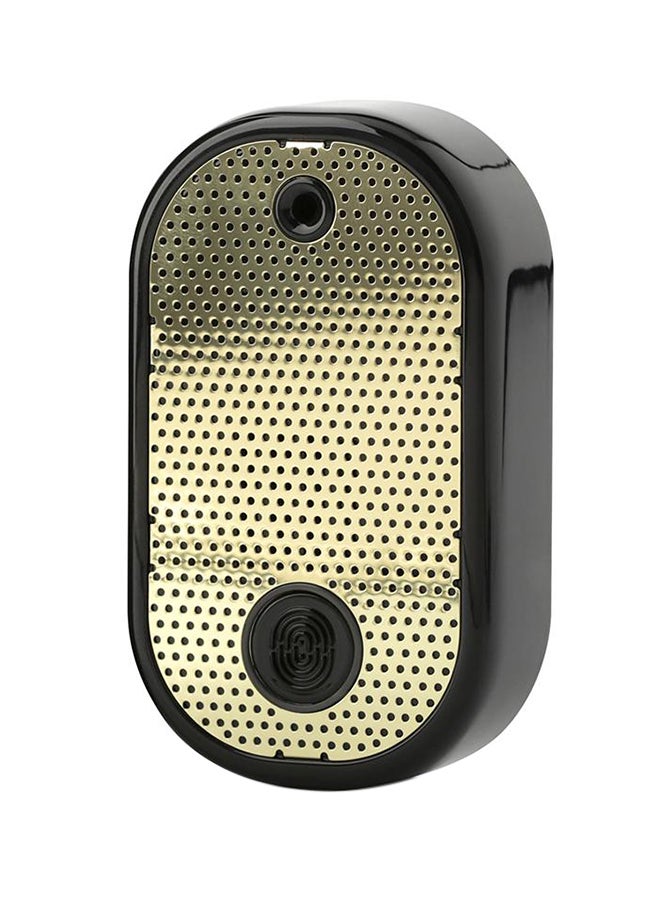 Portable Smart Bakhour Device Black/Gold 8.5x8.5cm