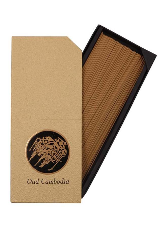 500-Piece Cambodian Oud Incense Sticks Brown 100grams