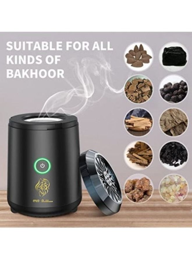 MIni Electric Incense Bakhoor Burner Aroma Diffuser Usb Rechargeable for Home Car & Travel Great gift