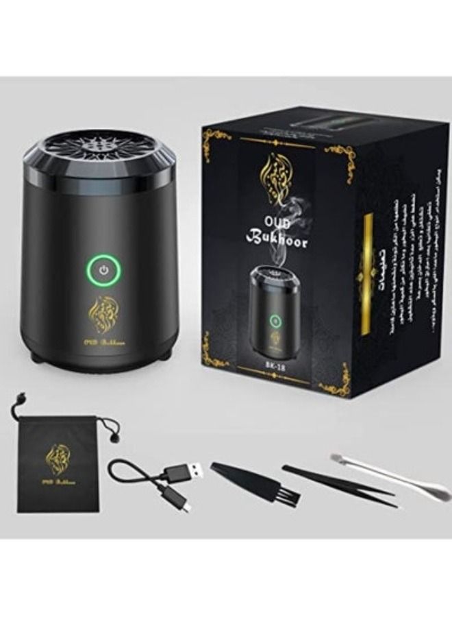 MIni Electric Incense Bakhoor Burner Aroma Diffuser Usb Rechargeable for Home Car & Travel Great gift