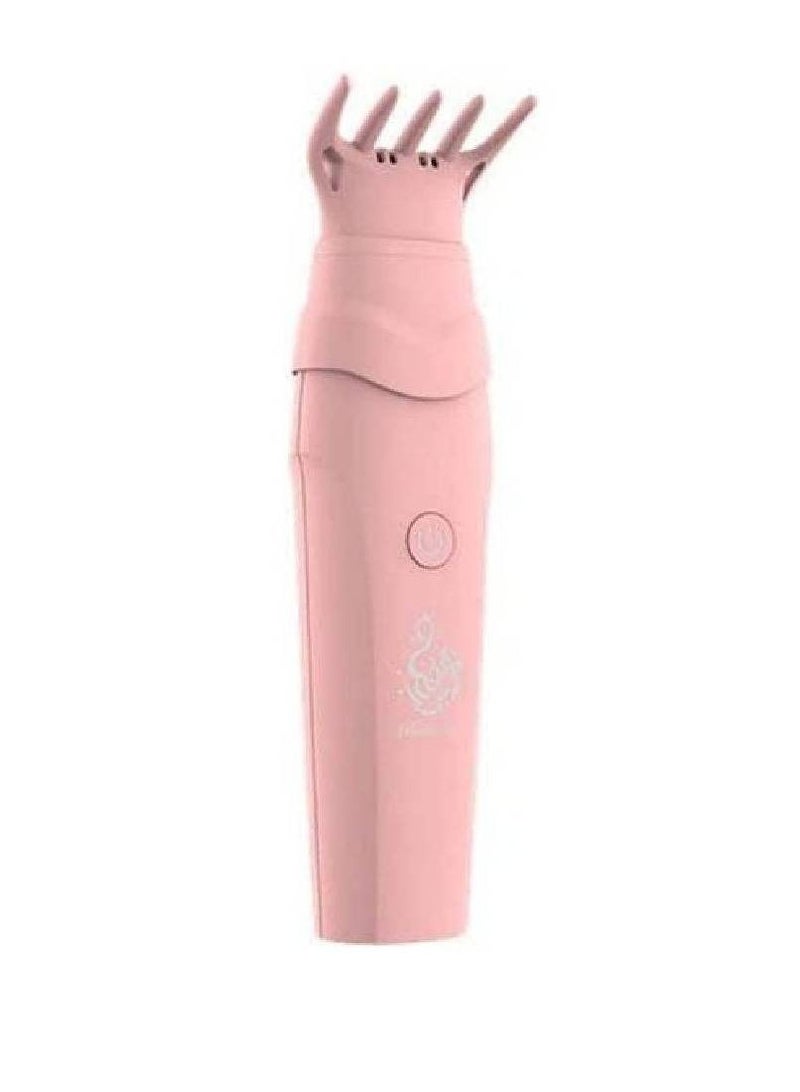 Smart Rechargeable Handheld Burner With Comb Pink 14.8x5.5x12.3cm