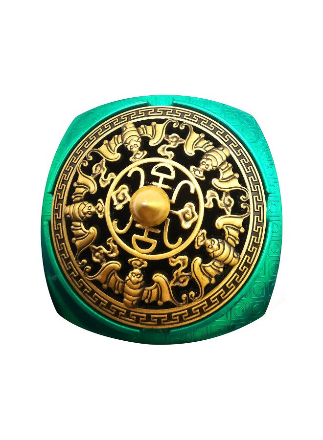 Beautiful Design Metal Incense Burner Holder Green 9 x 9cm