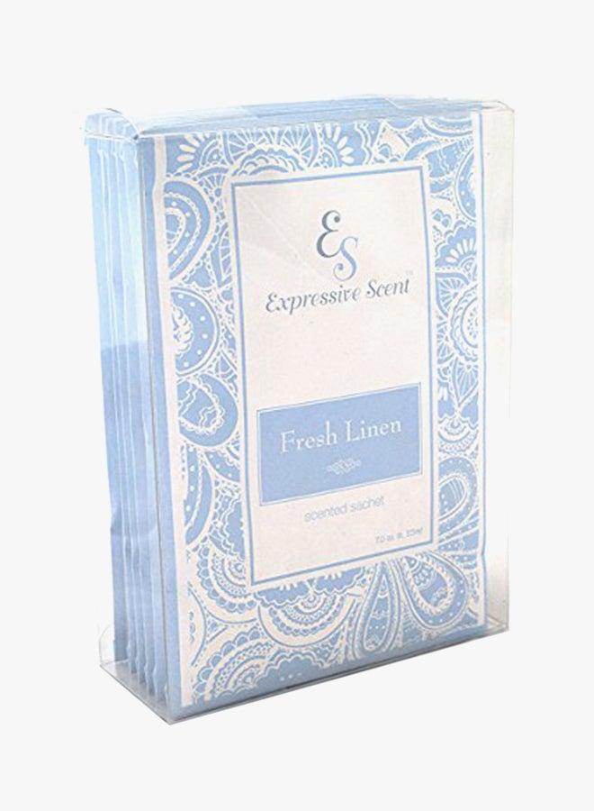 6 Pack Fresh Linen Large Scented Sachet Envelope By