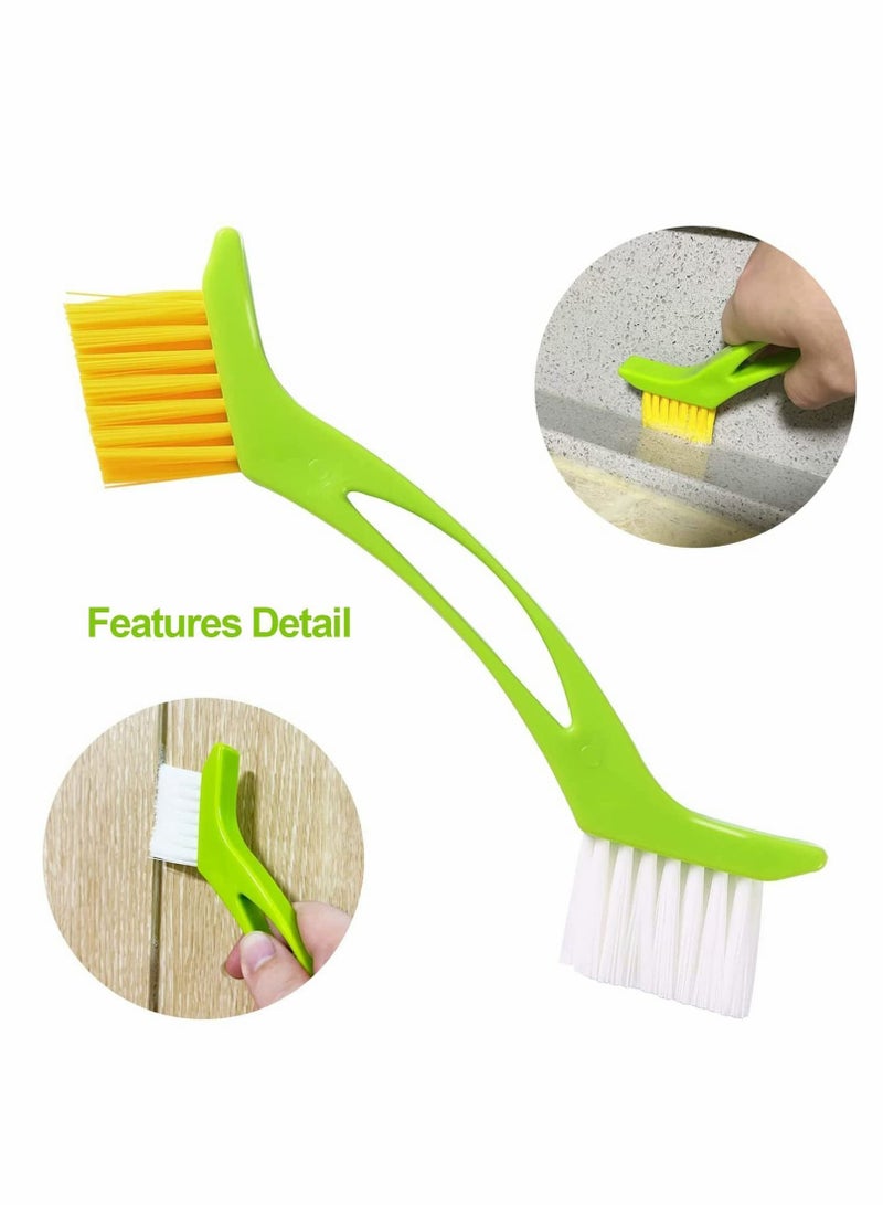 Grout Cleaner Brush (4 in 1) Tile Supplies to Deep Clean Lines, Detail Kitchen, Scrub Bathroom, Shower Home and Brushes Set