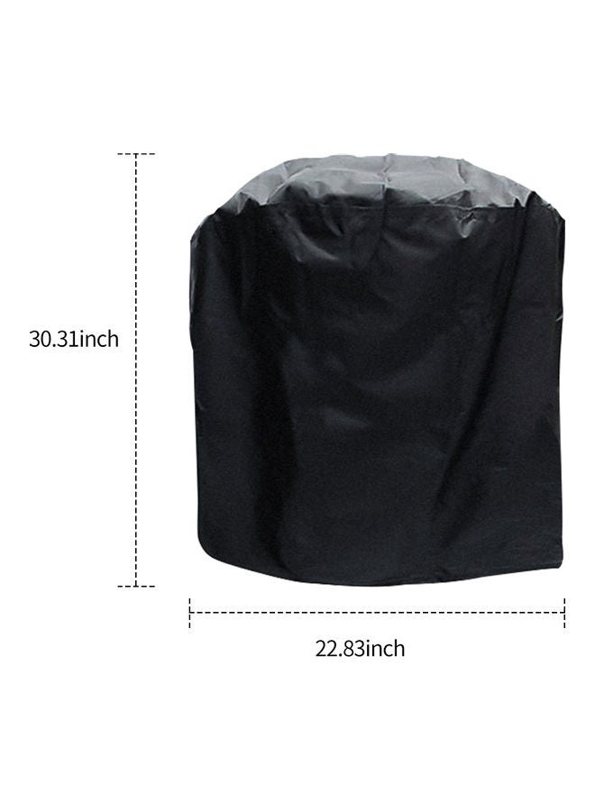 Dust-Proof Charcoal Grill Cover Black 30.31 x 22.83inch