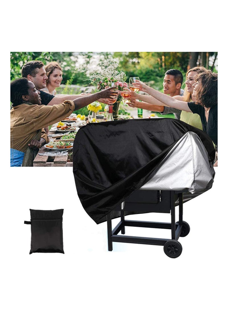 SYOSI Waterproof Barbecue Cover Black 145 x 61 x117cm