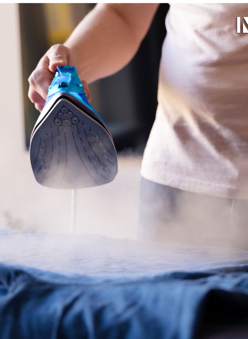 Namson Steam Iron Powerful Burst of Steam - Dry/Steam/Spray Functions, Adjustable Temperature Control, Ceramic Soleplate - 2200W