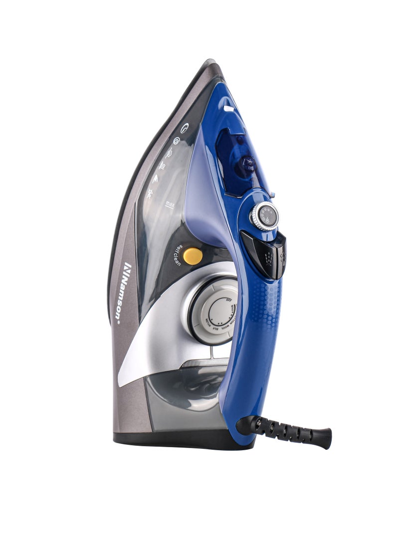 Namson Steam Iron Powerful Burst of Steam - Dry/Steam/Spray Functions, Adjustable Temperature Control, Ceramic Soleplate - 2200W
