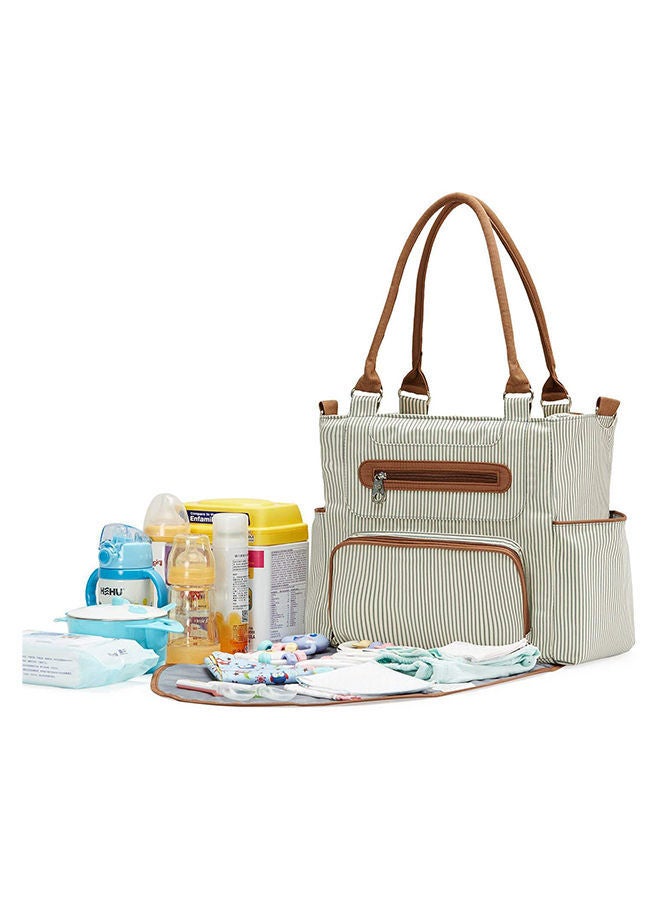 Set of 6 Multilayered Fabrics Baby Nappy And Diaper Bag With Durable, Stain-resistant Material-Ivory